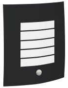 vidaXL Exteriérové nástenné svietidlo Čierna 235 x 9 x 26 cm