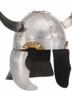 vidaXL Fantasy vikingská prilba pre LARP strieborná oceľová
