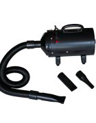 vidaXL Fén na psiu srsť s 3 nadstavcami čierny 2400 W