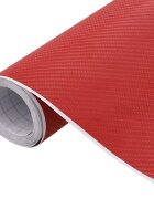 vidaXL Fólia na automobily 4D červená 100x150 cm