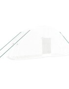 vidaXL Fóliovník s oceľovým rámom biely 12 m² 6x2x285 m