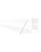 vidaXL Fóliovník s oceľovým rámom biely 66 m² 22x3x2 m