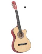 vidaXL Folková akustická gitara Cutaway so 6 strunami 38" lipové drevo