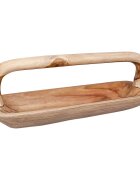 vidaXL Fruit Bowl JEPARA Teak Brown 61 x 21 x 21 cm