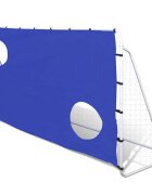 vidaXL Futbalová bránka s plachtou oceľ 240x92x150 cm vysokokvalitná