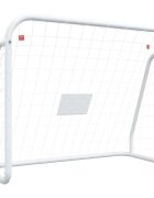 vidaXL Futbalová bránka so sieťou biela 125x96x60 cm oceľ a polyester