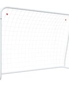 vidaXL Futbalová bránka so sieťou biela 214x75x152 cm oceľ a polyester