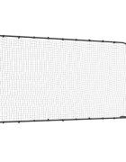 vidaXL Futbalová odrazová sieť čierna 366x90x183 cm HDPE