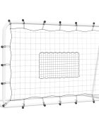 vidaXL Futbalový nahrávač bielo čierny 184x61x123 cm oceľ a PE