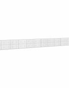 vidaXL Gabión s drôtom 5 mm a sieťou 10x10 cm 1200x20x100 cm