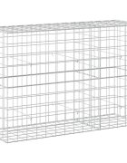 vidaXL Gabión s drôtom 5 mm a sieťou 10x10 cm 150x50x100 cm