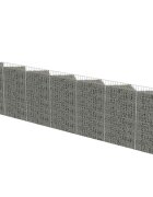 vidaXL Gabiónová stena pozinkovaná oceľ 450x30x100 cm