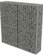 vidaXL Gabiónová stena s krytmi pozinkovaná oceľ 100x20x100 cm