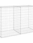 vidaXL Gabiónová stena s krytmi pozinkovaná oceľ 150x60x100 cm