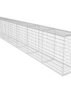 vidaXL Gabiónová stena s krytom pozinkovaná oceľ 600x50x100 cm