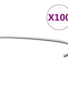 vidaXL Gabiónové háky 100 ks 50 cm pozinkovaná oceľ