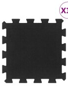 vidaXL Gumové podlahové dlaždice 16 ks čierne 16 mm 30x30 cm