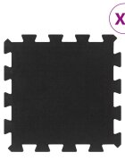 vidaXL Gumové podlahové dlaždice 9 ks čierne 16 mm 30x30 cm