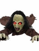 vidaXL Halloweenska dekorácia zombie SPOOKA Hnedá 51 x 130 x 24 cm