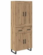 vidaXL Highboard 2 ks Remeselný dub 695 x 34 x 180 cm