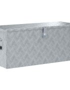 vidaXL Hliníková bednička 905x35 x40 cm strieborná