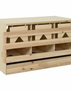 vidaXL Hniezdo pre sliepky 3 priehradky 96x40x45 cm borovicové drevo