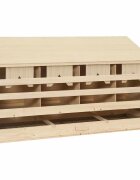 vidaXL Hniezdo pre sliepky 4 priehradky 106x40x59cm borovicový masív