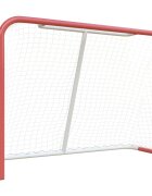 vidaXL Hokejová bránka červeno-biela 153x60x118 cm oceľ a polyester