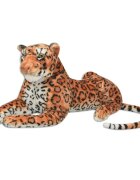 vidaXL Hračka plyšový leopard hnedý XXL