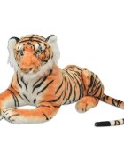 vidaXL Hračka plyšový tiger hnedý XXL