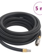 vidaXL Hybridná vzduchová hadica čierna 06" 5 m guma a PVC