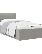 vidaXL Hydraulický posteľný rám+úložný priestor látka 100x200 cm