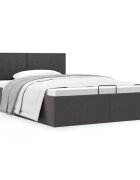 vidaXL Hydraulický posteľný rám+úložný priestor látka 120x200 cm