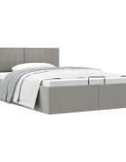 vidaXL Hydraulický posteľný rám+úložný priestor látka 120x200 cm
