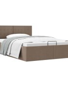 vidaXL Hydraulický posteľný rám+úložný priestor látka 140x200 cm