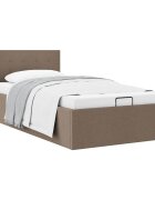 vidaXL Hydraulický posteľný rám+úložný priestor látka 90x200 cm