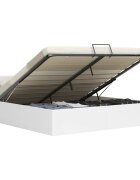 vidaXL Hydraulický posteľný rám+úložný priestor umelá koža 180x200 cm