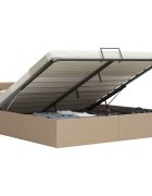 vidaXL Hydraulický posteľný rám+úložný priestor umelá koža 180x200 cm