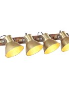 vidaXL Industriálna nástenná lampa mosadzná 90x25 cm E27