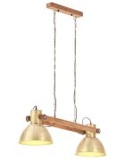 vidaXL Industriálna závesná lampa 25 W mosadzná 109 cm E27
