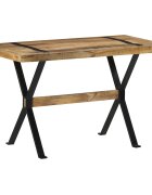 vidaXL Jedálenský stôl 120x60x76 cm surové mangové drevo