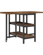 vidaXL Jedálenský stôl 122 x 80 x 765 cm Kompozitné drevo Staré drevo