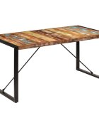 vidaXL Jedálenský stôl 160x80x75 cm recyklovaný masív