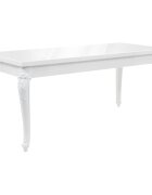 vidaXL Jedálenský stôl 179x89x81cm vysokoleský biely