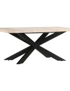 vidaXL Jedálenský stôl 180x90x76 cm bielený mangovníkový masív