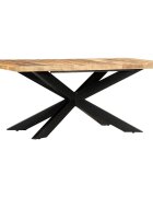vidaXL Jedálenský stôl 180x90x76 cm surový mangovníkový masív