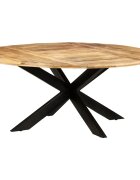vidaXL Jedálenský stôl okrúhly 175x75 cm surové mangovníkové drevo