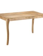 vidaXL Jedálenský stôl z mangovníkového dreva 135x75x76 cm