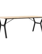 vidaXL Jedálenský stolík v tvare Y 200x100x75 cm borovica a oceľ
