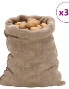 vidaXL Jutové vrecia 30 ks 60x105 cm 100 % juta 220 gsm
